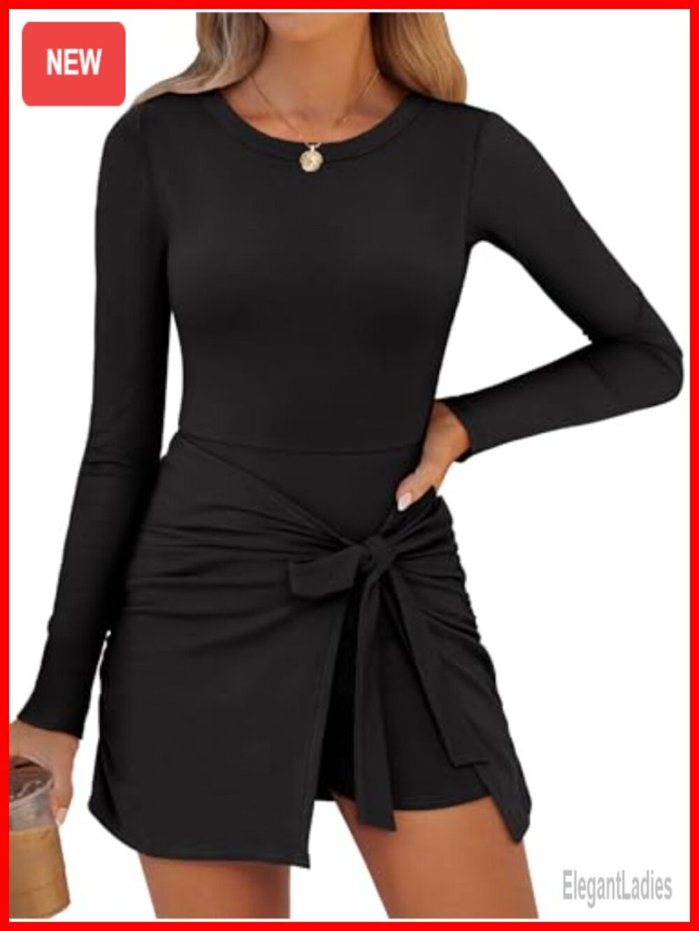 Casual Dress with Built-in Shorts by Caracilia